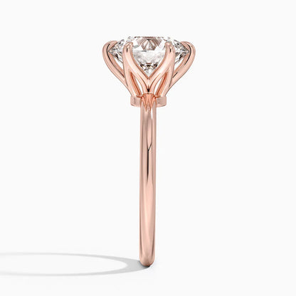 Altı Tırnak 3.00 Karat F-VS Tektaş Laboratuvar Pırlanta Yüzük 18K - Bold Diamonds