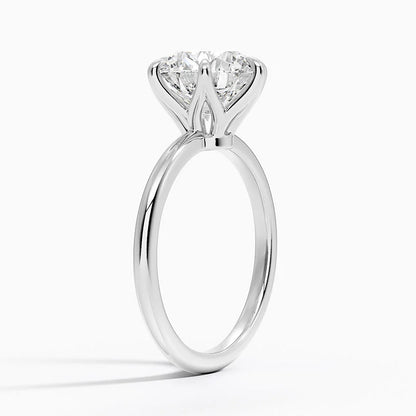 Altı Tırnak 3.00 Karat F-VS Tektaş Laboratuvar Pırlanta Yüzük 18K - Bold Diamonds