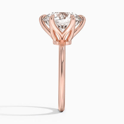 Altı Tırnak 5.00 Karat F-VS Tektaş Laboratuvar Pırlanta Yüzük 18K - Bold Diamonds