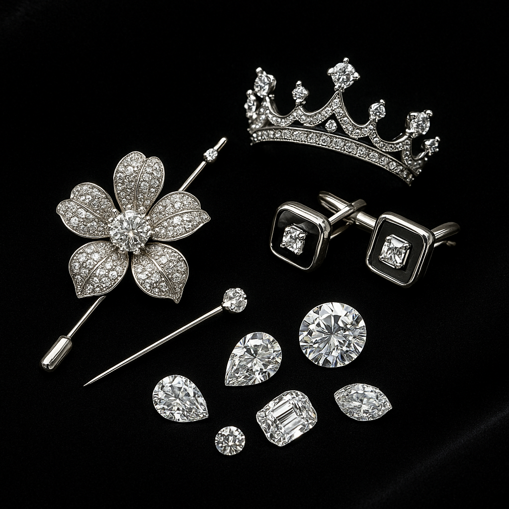 laboratuvar pırlanta lab grown diamonds Bold Diamond tektaş pırlanta loose diamond  taç pırlanta kol düğmesi broş 