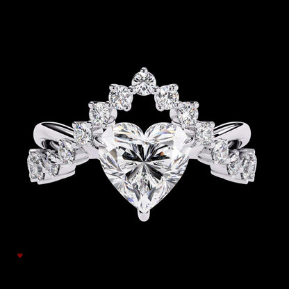 Kalp Kesim Pırlanta Yüzük - Bold Diamonds