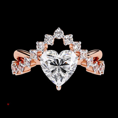 Kalp Kesim Pırlanta Yüzük - Bold Diamonds